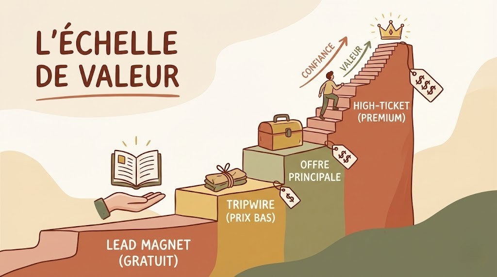 L'échelle de la valeur Dotcom Secrets