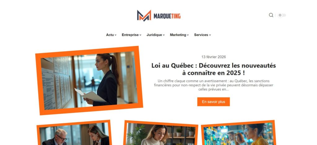 Site web Marqueting.fr