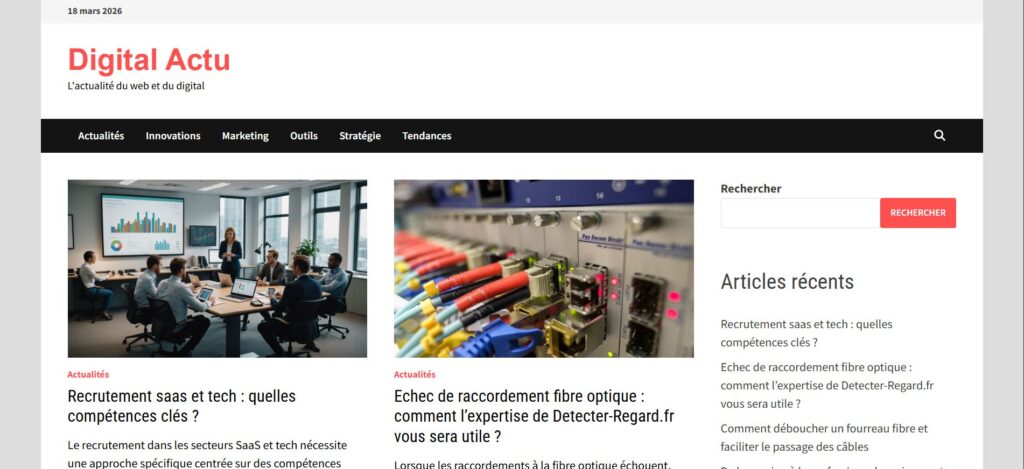 digital-actu.fr site web