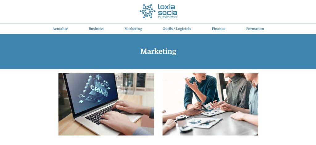 Loxia Socia Marketing site web